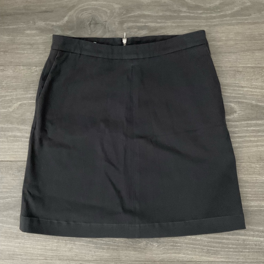 Fabiana Filippi Black Skirt with Pockets Italy 42